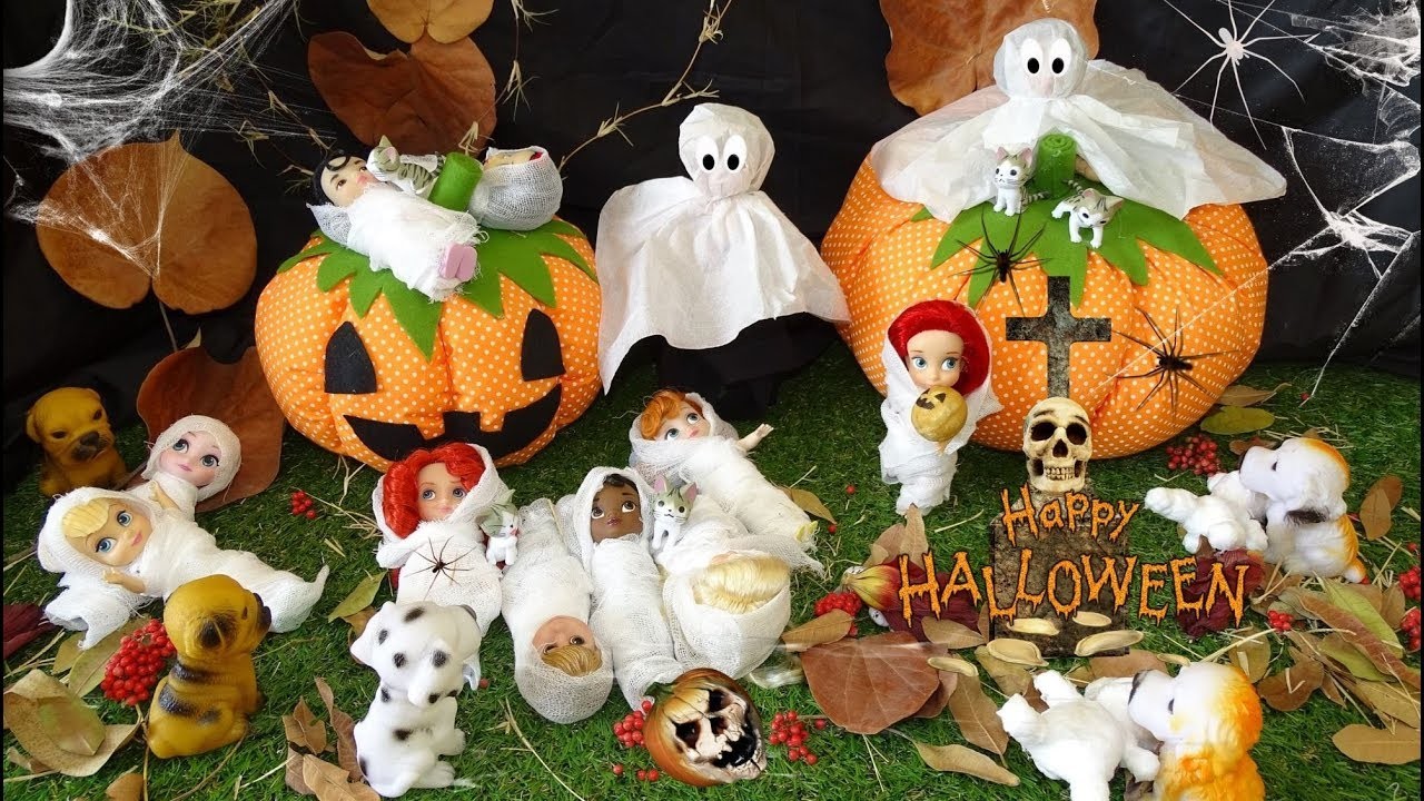 Escenario de Halloween para Muñecas DIY  Easy Tutorial Decoracion