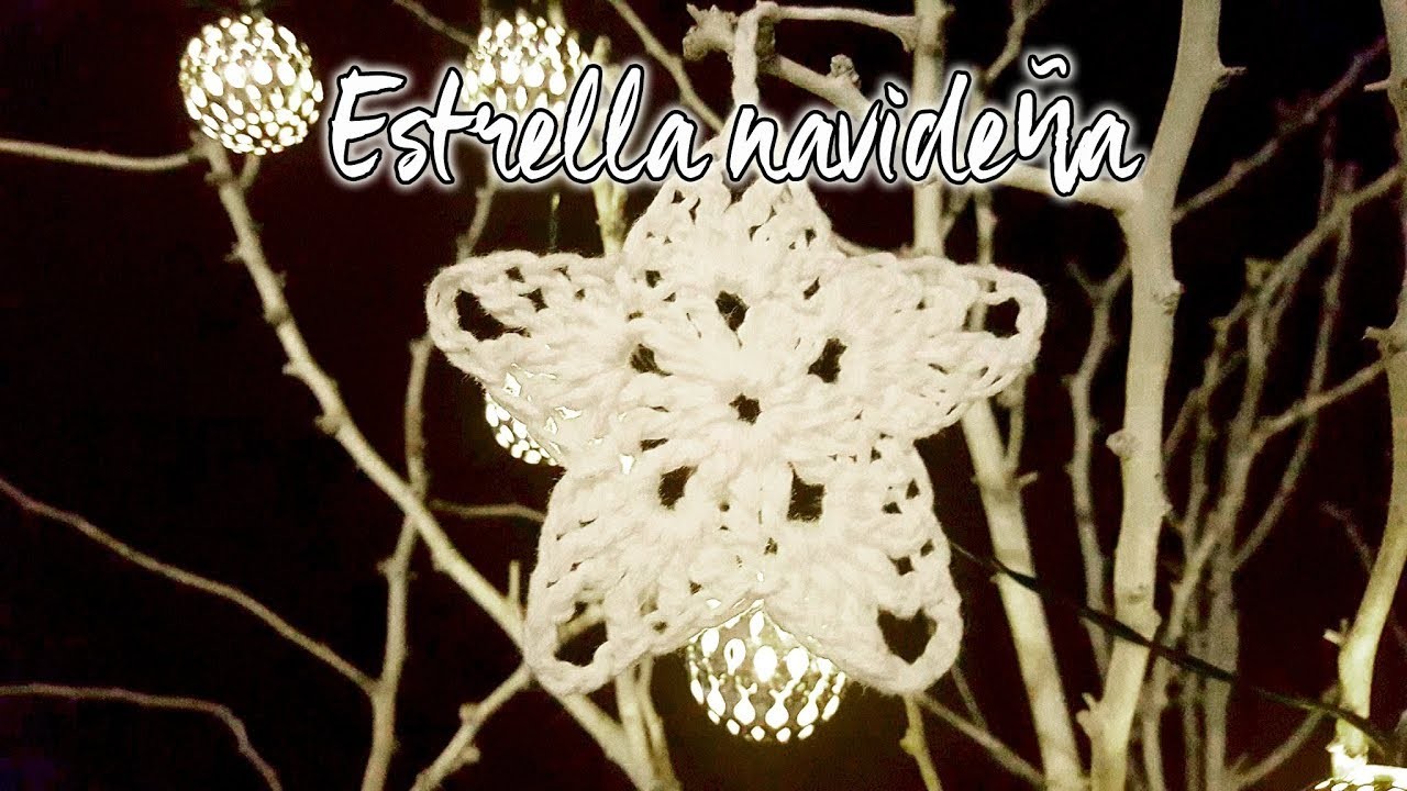 Estrella a Crochet (Adornos navideños)