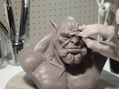 GARROSH HELLSCREAM - Modeling process with Monster Clay (Part I)