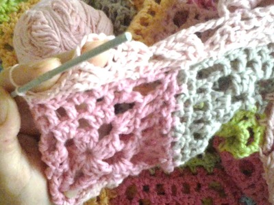 Puntilla crochet qb para chal corazón con grammy