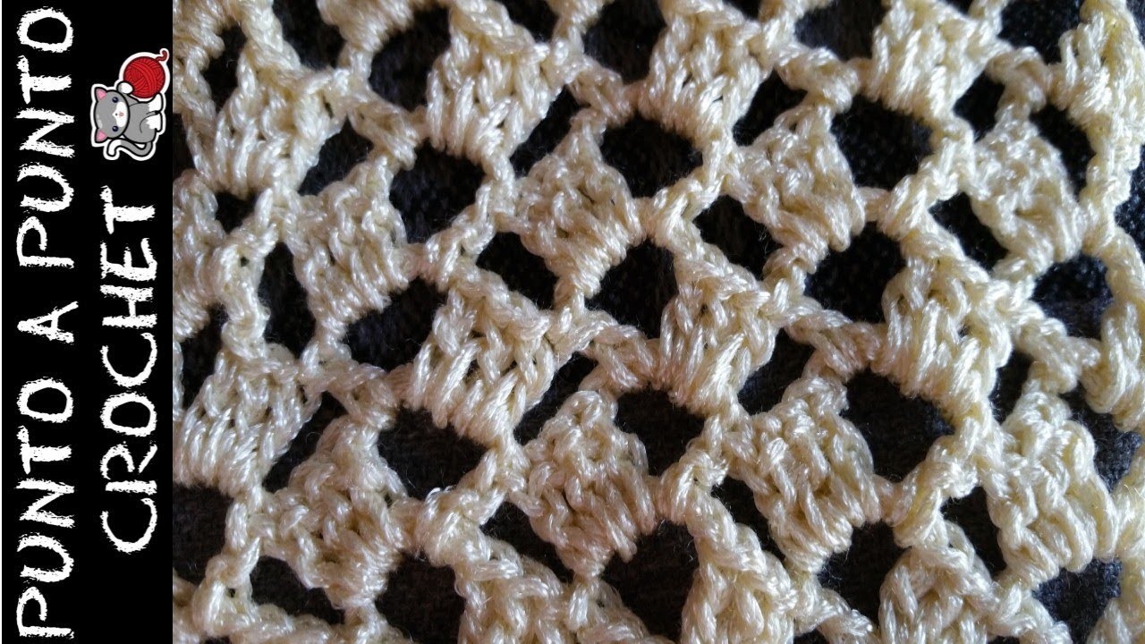 PUNTO CALADO  No. 4 en crochet PASO A PASO