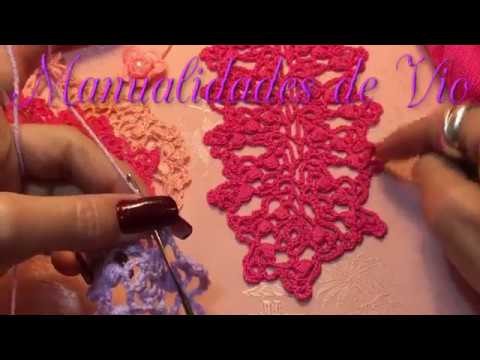 Tutorial Orilla #4 Encaje Crochet Paso a paso