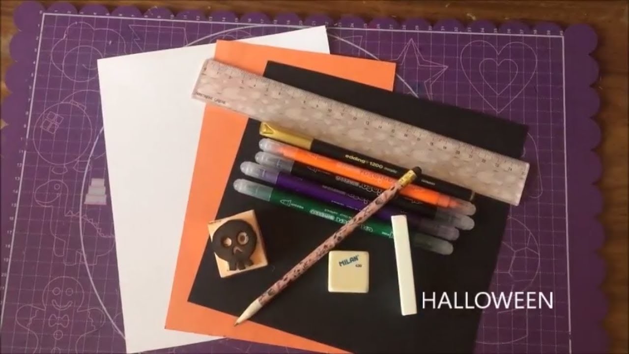Tutorial para Halloween. Papel Scrap DIY. Manualidades para principiantes.