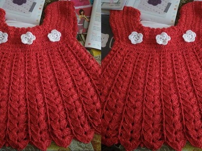 VESTIDO A CROCHET PARA NIÑAS