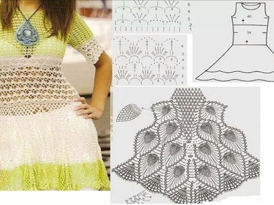 VESTIDOS CLÁSICO.CROCHET PATRONES