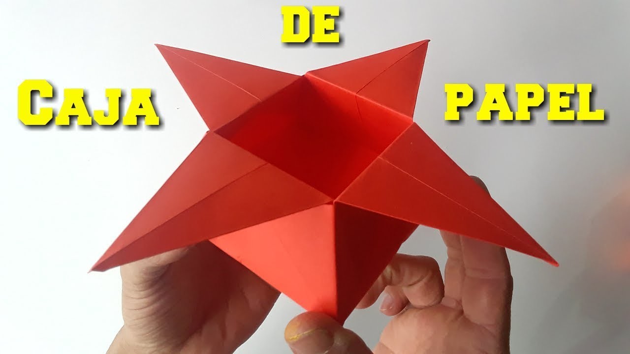 Caja de Papel Estrella- Cajita de Origami