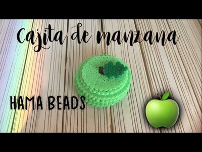 Cajita Manzana Hama Beads 3D