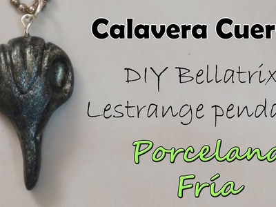 Calavera Cuervo. DIY Skull Raven Inspired Bellatrix Lestrange Pendant