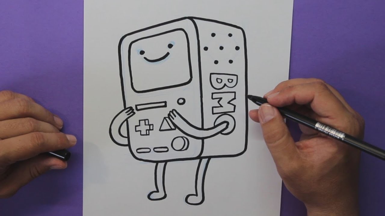 Como dibujar a BMO (Hora de Aventuras) - How to draw Beemo (Adventure Time)