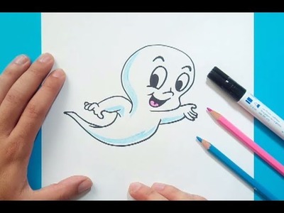 Como dibujar a Casper paso a paso - Casper | How to draw Casper - Casper