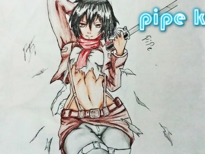 COMO DIBUJAR A MIKASA. HOW TO DRAW MIKASA