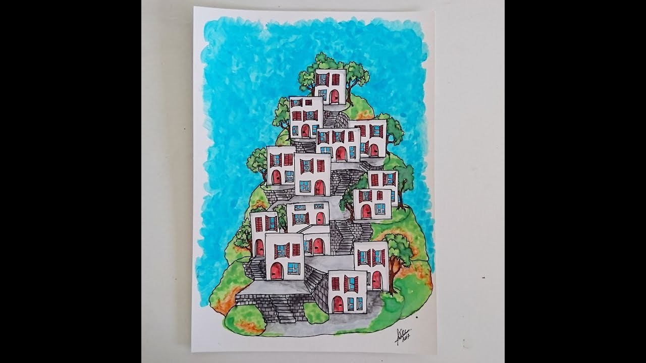 Como dibujar casas