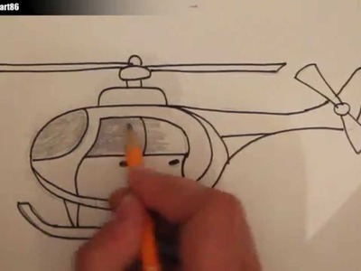 Como dibujar un helicoptero