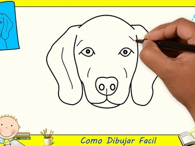 Como dibujar un perro FACIL paso a paso para niños y principiantes 9