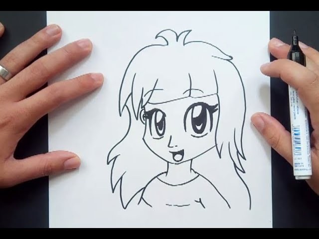 Como dibujar una chica anime paso a paso | How to draw an anime girl