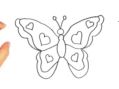 Cómo dibujar una Mariposa paso a paso | Dibujo fácil de Mariposa