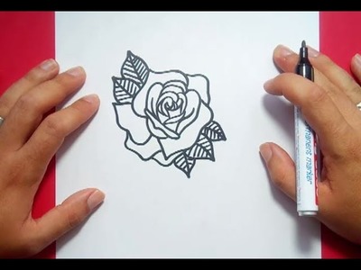 Como dibujar una rosa paso a paso 12 | How to draw a rose 12