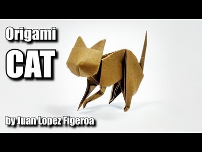 Como fazer gato origami | Cómo hacer origami cat