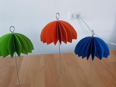 Como hacer paraguas de papel | Paraguas de Papel Colorido | Origami