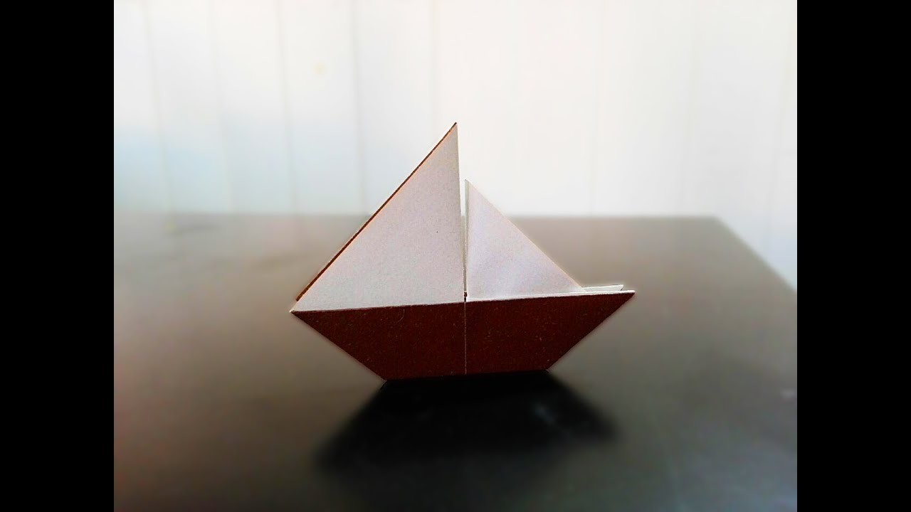 Como hacer un barco velero de origami
