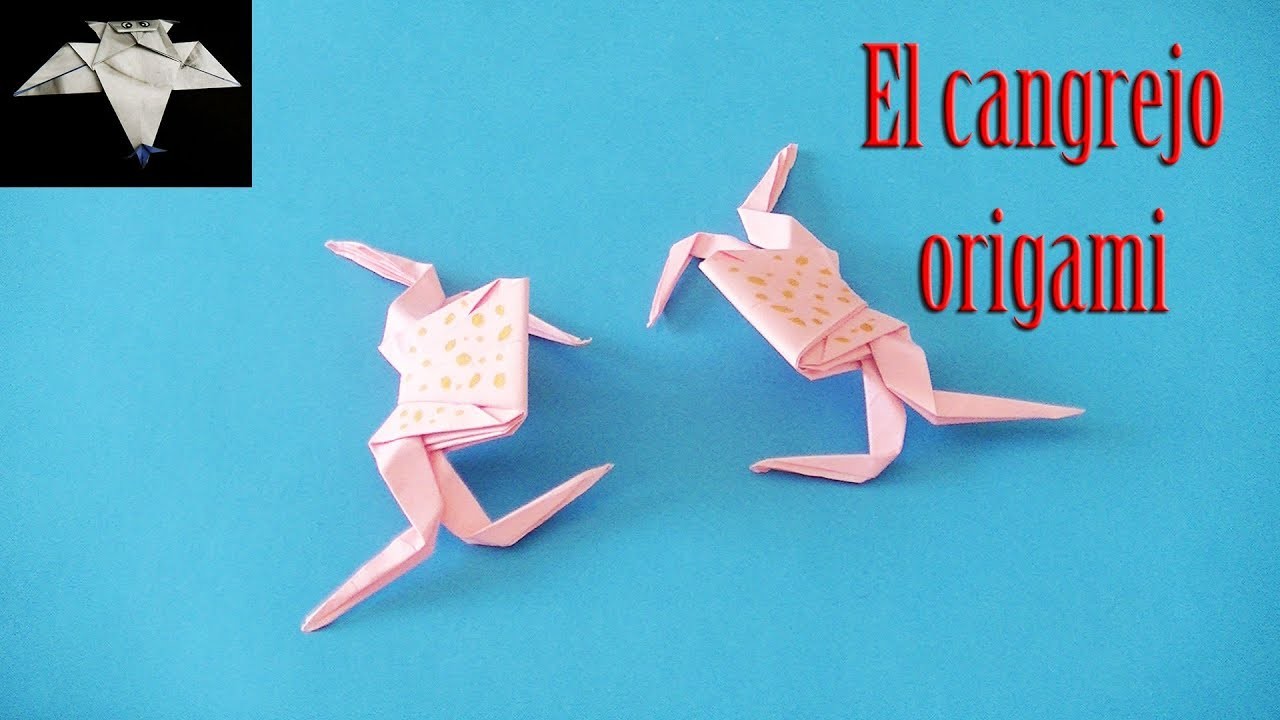 Como hacer un cangrejo en origami