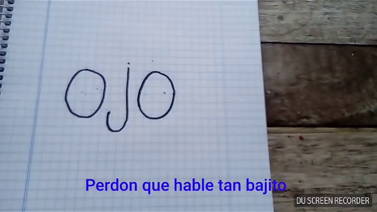 Como Hacer Un Dibujo Con La Palabra Ojo Mi Primer Video