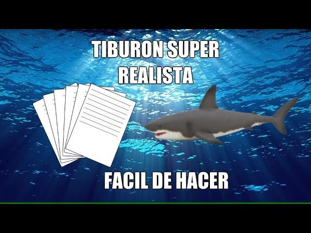 Como hacer un Tiburon de origami FÁCIL (How to make. )