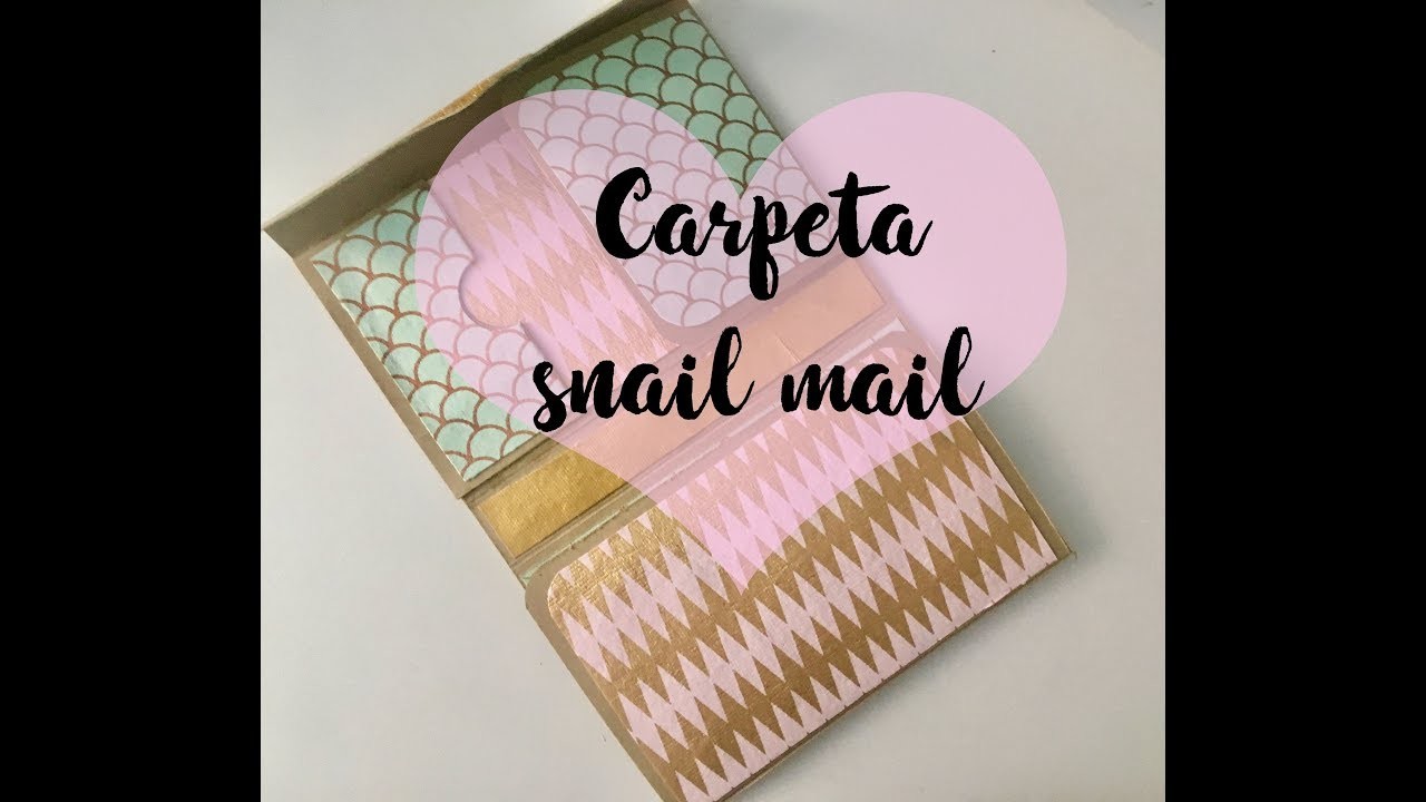 Como hacer una carpeta tipo snail mail. Tutorial fácil con Crea vea