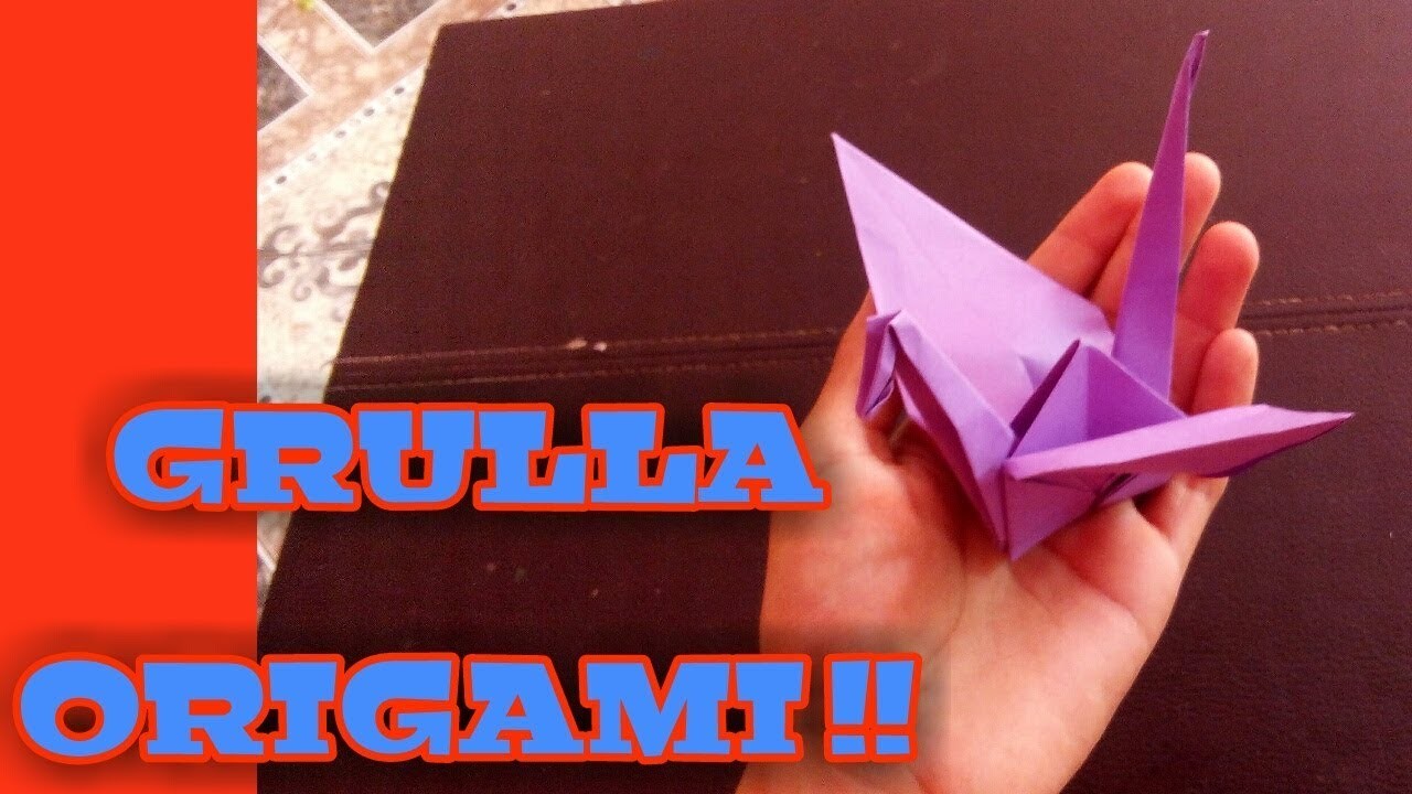 Como hacer una grulla de papel. Origami Craft