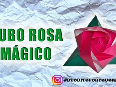 CUBO ROSA DE PAPEL MAGICO -  ORIGAMI TUTORIAl PASO A PASO