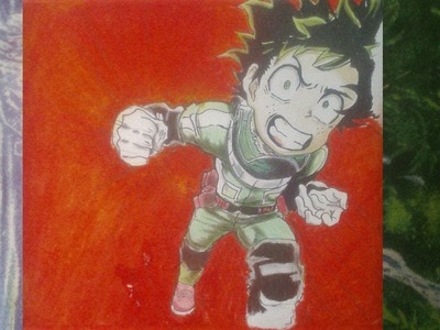 Dibujando a Deku de Boku no Hero academia - Dibujos con lápiz