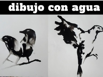 Dibujo en agua con tinta