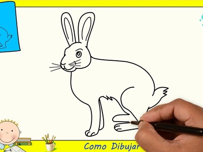 Dibujos de conejos FACILES paso a paso para niños - Como dibujar un conejo 2
