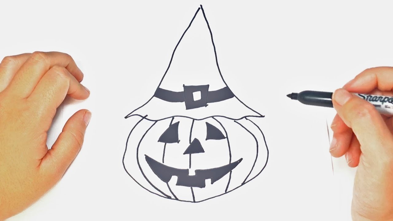 Dibujos de Halloween | Como dibujar una Calabaza