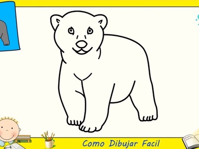 Dibujos de osos FACILES paso a paso para niños - Como dibujar un oso FACIL 1