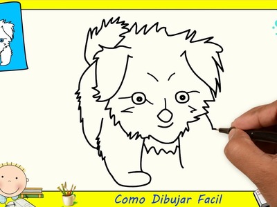 Dibujos de perros FACILES paso a paso para niños - Como dibujar un perro FACIL 3