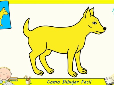 Dibujos de perros FACILES paso a paso para niños - Como dibujar un perro FACIL 2