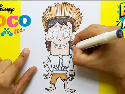 Disney Coco - Como Dibujar a Hector - How To Draw Hector  Dibujos faciles