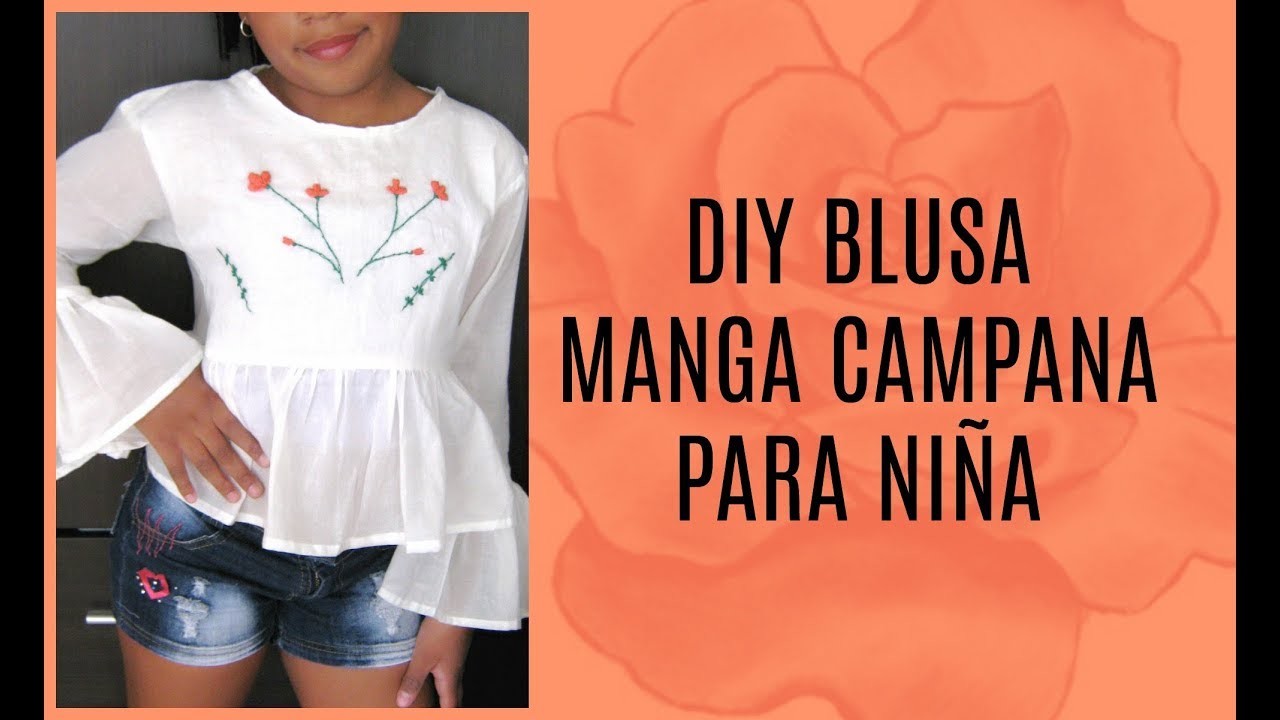 DIY BLUSA MANGA CAMPANA ㅣPalo de Rosa ♡