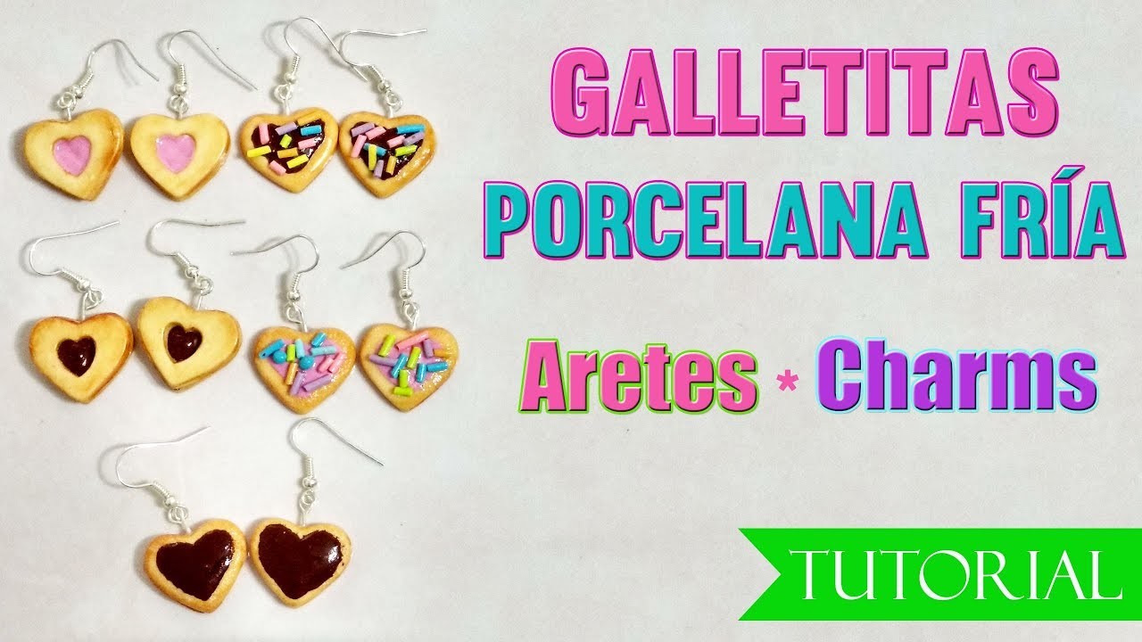 DIY CHARMS COOKIES Galletas Kawaii porcelana fria. Cold porcelain ideas