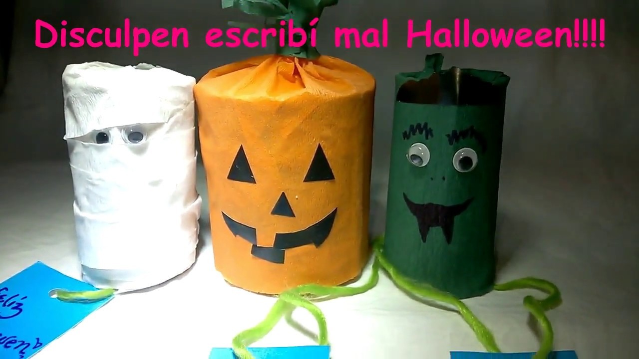 DIY Como hacer minipiñata para halloween - How to make minipiñata for halloween