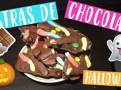 DIY HALLOWEEN TREATS-2017. BARRAS DE CHOCOLATE