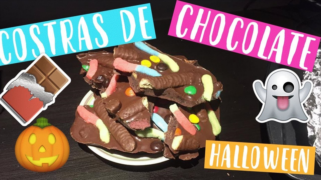 DIY HALLOWEEN TREATS-2017. BARRAS DE CHOCOLATE