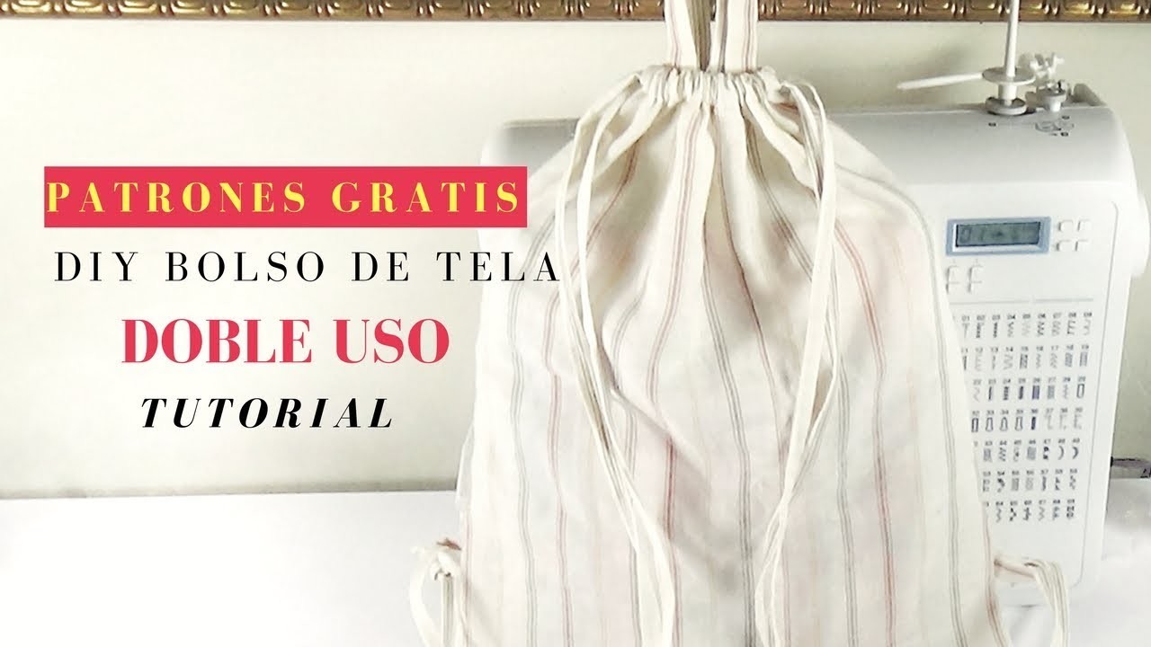 DIY MOCHILA DE CORDÓN. BACKPACK. Costura Diy