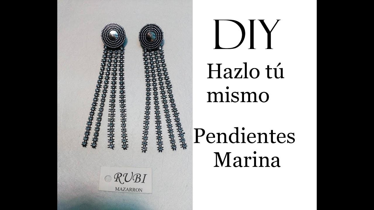 Diy. Pendientes de fiesta Marina