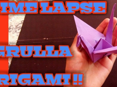 Grulla de Origami Time lapse