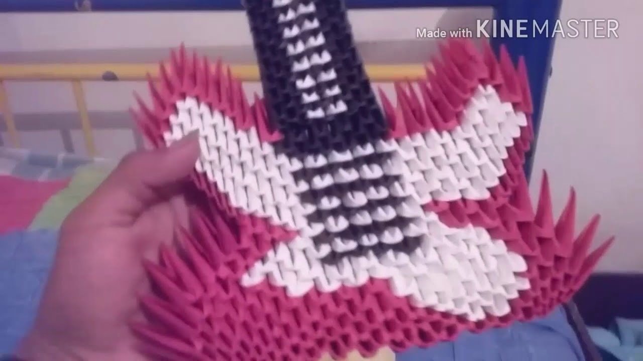 Guitarra Eléctrica origami 3D