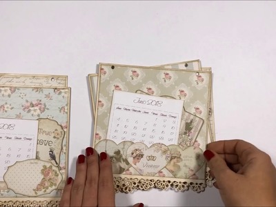 Kit scrapbooking calendario