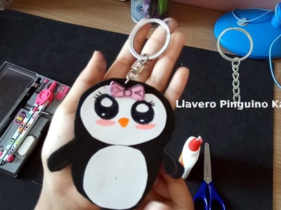 Llavero pingüino kawaii