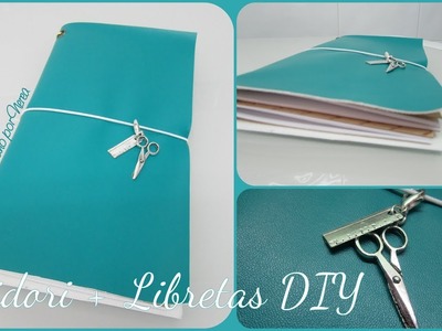 Midori.Traveler's Notebook + Libretas.cuadernos DIY (Falso cuero.Polipiel Artemio)